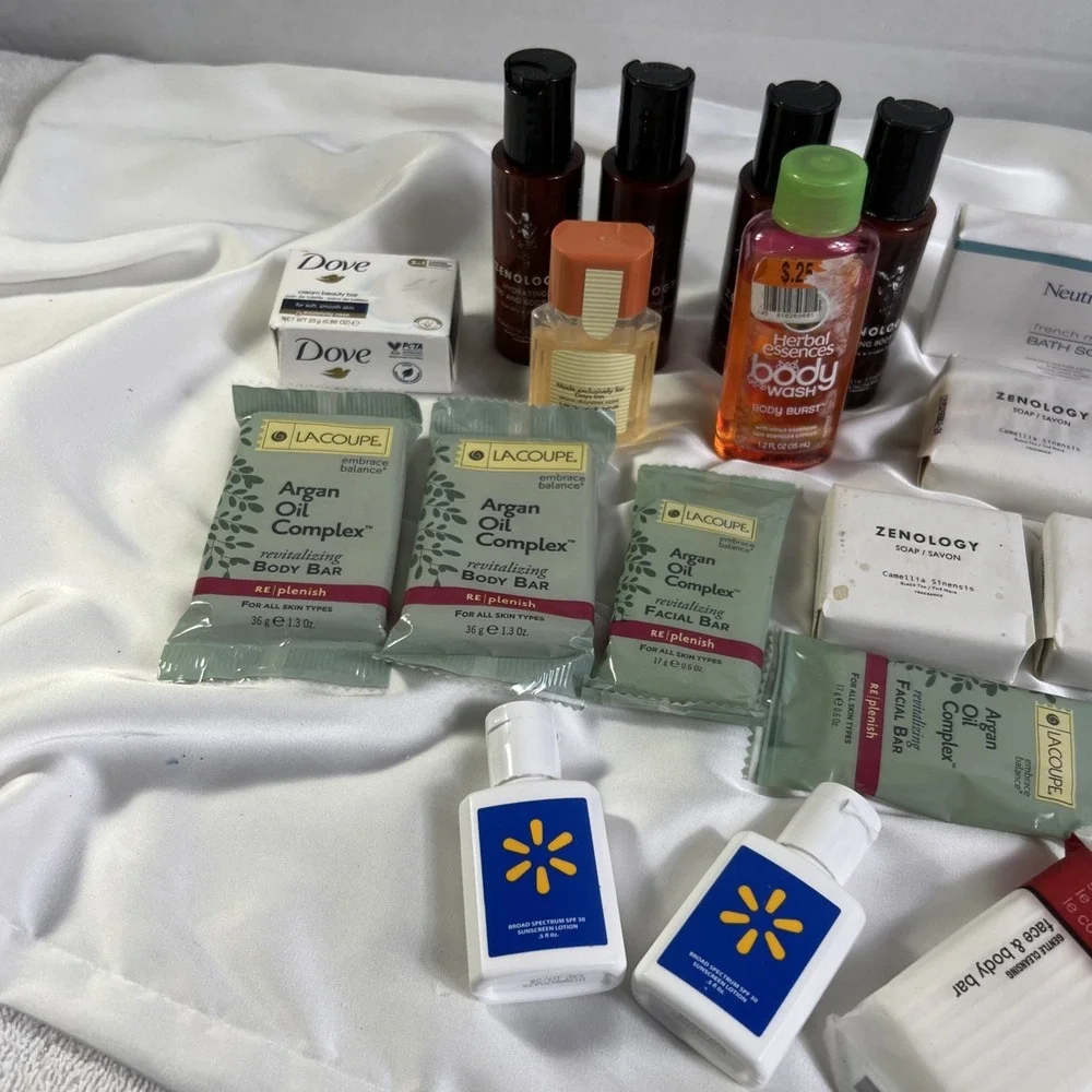 Travel Size/Hotel Soap, Lotion, Body Wash, Sunscreen Lot‎ Toiletries Guest Soap
